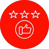 Rating Multi Color Circle Icon vector