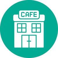 Cafe Multi Color Circle Icon vector