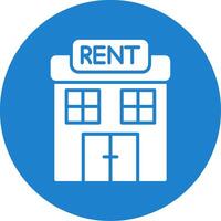 Renting Multi Color Circle Icon vector