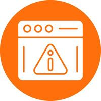 Warning Multi Color Circle Icon vector