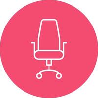 Chair Multi Color Circle Icon vector