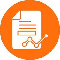 Data Report Multi Color Circle Icon vector