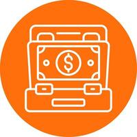 Portfolio Multi Color Circle Icon vector