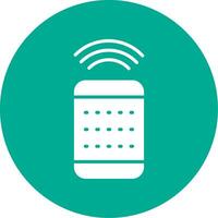 Remote Control Multi Color Circle Icon vector
