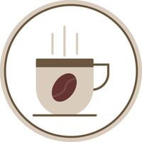 café taza plano circulo icono vector