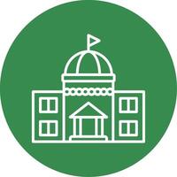 Government Multi Color Circle Icon vector