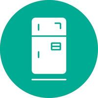 Fridge Multi Color Circle Icon vector