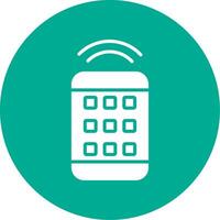 Remote Control Multi Color Circle Icon vector