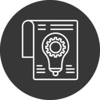 Development Line Inverted Icon Design vector