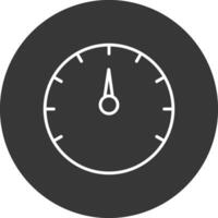 Speed Test Line Inverted Icon Design vector