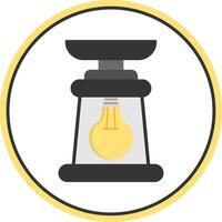 Lantern Flat Circle Icon vector