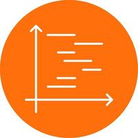 Gnatt Chart Multi Color Circle Icon vector