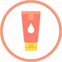 Hand Cream Flat Circle Icon vector