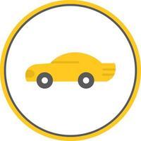 Car Flat Circle Icon vector