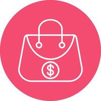 Shopping Bag Multi Color Circle Icon vector