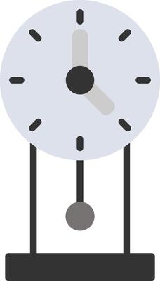 Clock Flat Circle Icon