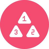 Numbers Multi Color Circle Icon vector