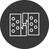 Hinge Line Inverted Icon Design vector