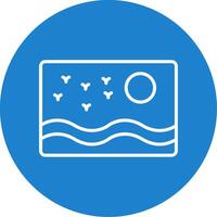 Picture Multi Color Circle Icon vector
