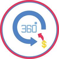 Wall Security Flat Circle Icon vector