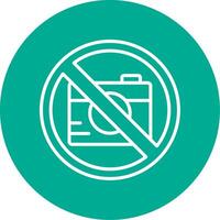 No foto multi color circulo icono vector