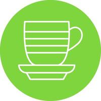 Cup Multi Color Circle Icon vector