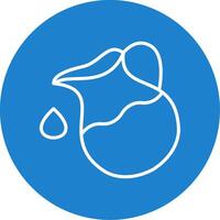 Jug Multi Color Circle Icon vector