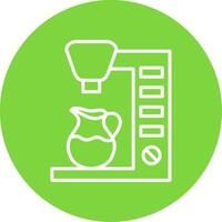 Coffee Maker Multi Color Circle Icon vector