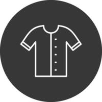 Shirt Line Inverted Icon Design vector