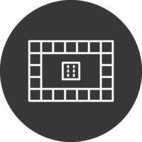 Board Games Line Inverted Icon Design vector