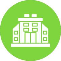 Building Multi Color Circle Icon vector