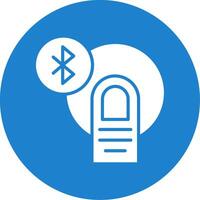 Bluetooth Multi Color Circle Icon vector