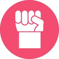 Fist Multi Color Circle Icon vector