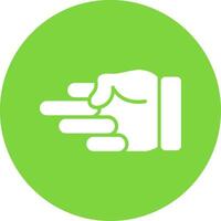 Pointing Left Multi Color Circle Icon vector