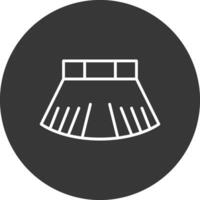 Skirt Line Inverted Icon Design vector