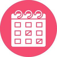 Schedule Multi Color Circle Icon vector