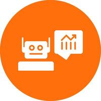 Prediction Multi Color Circle Icon vector