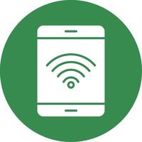 Wifi señal multi color circulo icono vector