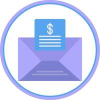 Mailing Lists Flat Circle Icon vector