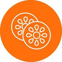 Kiwi Multi Color Circle Icon vector