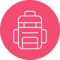 Bag Multi Color Circle Icon vector