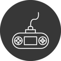 Console Line Inverted Icon Design vector