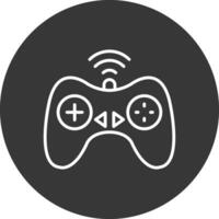 Controller Line Inverted Icon Design vector