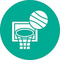 baloncesto multi color circulo icono vector