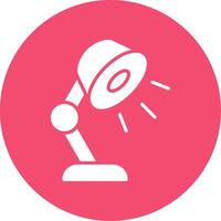 Lamp Multi Color Circle Icon vector