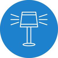 Lamp Multi Color Circle Icon vector