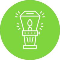 Lamp Multi Color Circle Icon vector