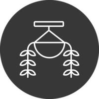 Burros Tail Line Inverted Icon Design vector