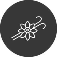 Vanilla Line Inverted Icon Design vector