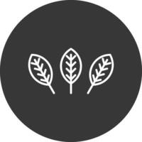 Croton Line Inverted Icon Design vector